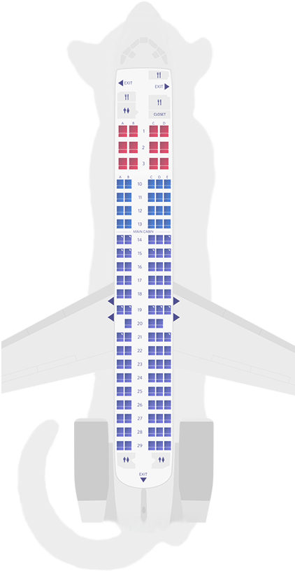Stealthcat Airlines Seat Map